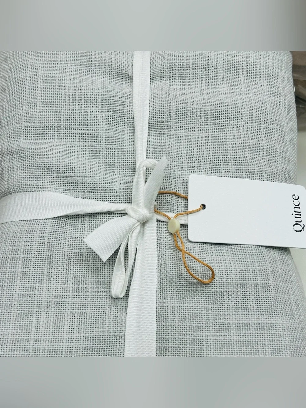 NWT QUINCE Set Of 2 48x84 Cotton Sheer Curtains Cloud 0168